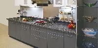 straight modular kitchen