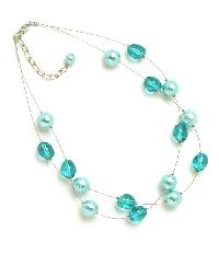 Glass bead necklace