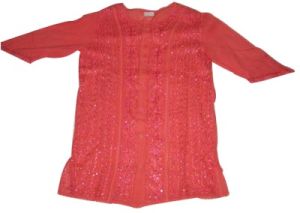 Ladies Cotton Blouse (Red)