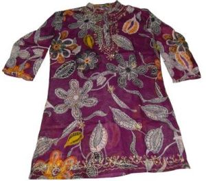 Ladies Kurti (Voilet Printed)