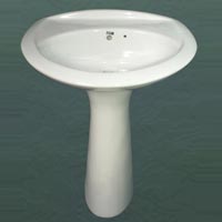 Ceramics Wash Basin With Pedestal