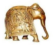 Brass Elephant Statue