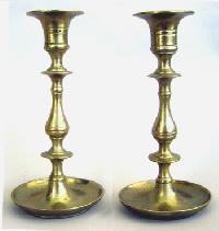 antique brass candle stick holders