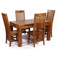 Sheesham Wood Dining Table Set