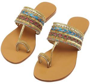 Talia Handmade Embroidered Leather Sandal