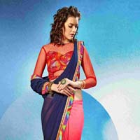 Trendy digital printed saree