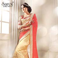 Trendy net designer saree