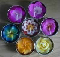 fancy flower candles