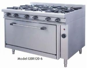 6 burner with oven