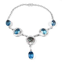Gemstone Silver Necklace