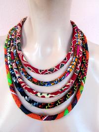 fabric necklaces