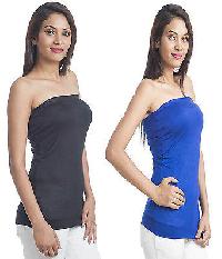 TeeMoods Set of two Blue n Black Tube Tops