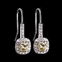 artificial diamond earring