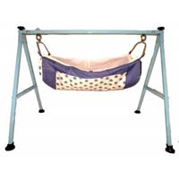 Blue Color Folding Baby Cradle