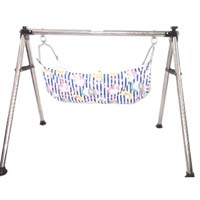 Stainless Steel Round Pipe Folding Baby Cradle