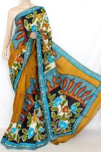 hand printed saree