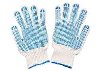 10 Gauze Seamless PVC Dotted Gloves