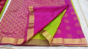 pure silkcotton saree.