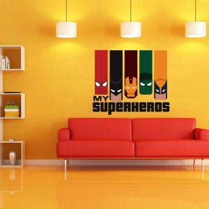 My Super Heros Wall Decal