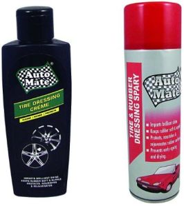 TIRE & RUBBER DRESSING SPRAY & CREME