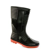 Long Safety Gumboots (Welsafe Black & Red)