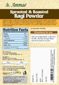 Sprouted and Roasted Ragi Powder