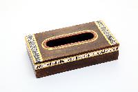 Madhubani Painted Wooden Tissue Box