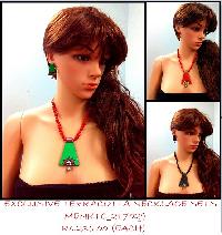 Terracotta Necklace sets could be worn