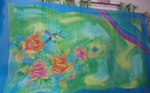 Hand Painted Pure Silk Stoles