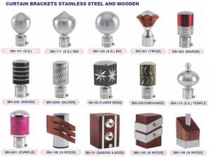 curtain finials/ Brackets