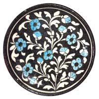 Blue Pottery Decorative Plate