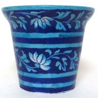 Blue Pottery Planter