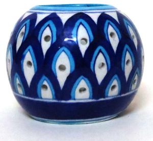 Blue Pottery Tea Light