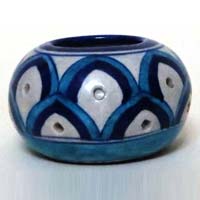 Blue Pottery Tea Light