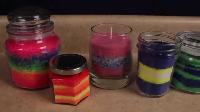 decorative jelly wax candle