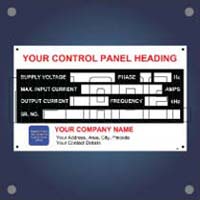 control panel labels