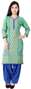 tanvi green printed kurta