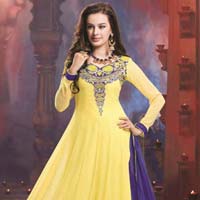 Faux Georgette Anarkali Suit