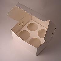 Cup Cake Box - 4 Cavity