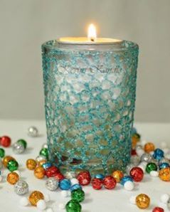 Hand design aroma candle