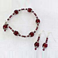 Garnet Bracelet Set