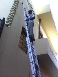 aluminium rope extension ladder