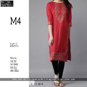 M4 Rayon Ladies Kurtis