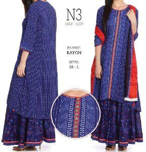 N3 Rayon Ladies Kurtis