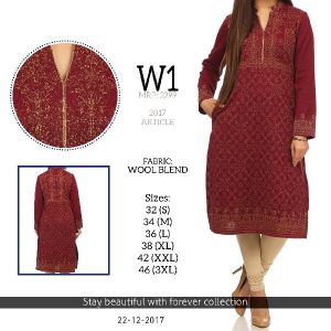 W1 Ladies Woollen Kurtis