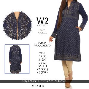 W2 Ladies Woollen Kurtis