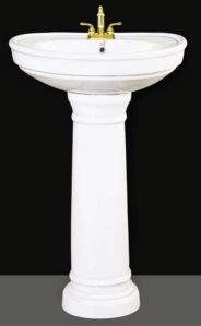 Sober Plain Pedestal Wash Basin