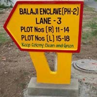 Concrete Signs Board