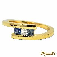 Diamond Gold Ladies Ring