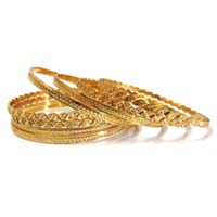 Gold Plated Bangles (BNGP8ALBA)